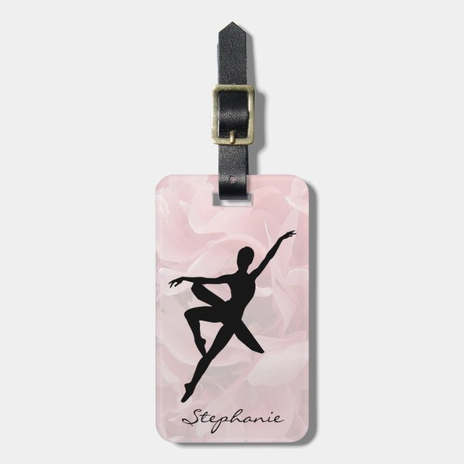 Pretty Pink Ballerina Luggage Tag