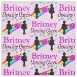 PRETTY PINK BALLERINA PERSONALIZED FABRIC