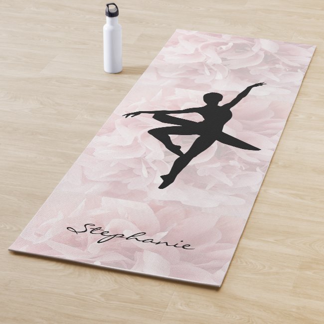 Pretty Pink Ballerina Yoga Mat