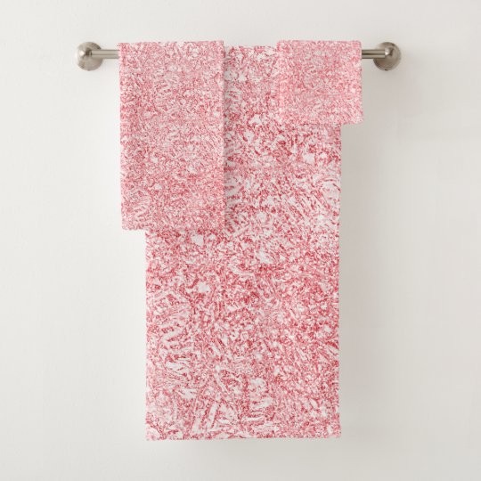 Pretty Pink Bath Towel Set