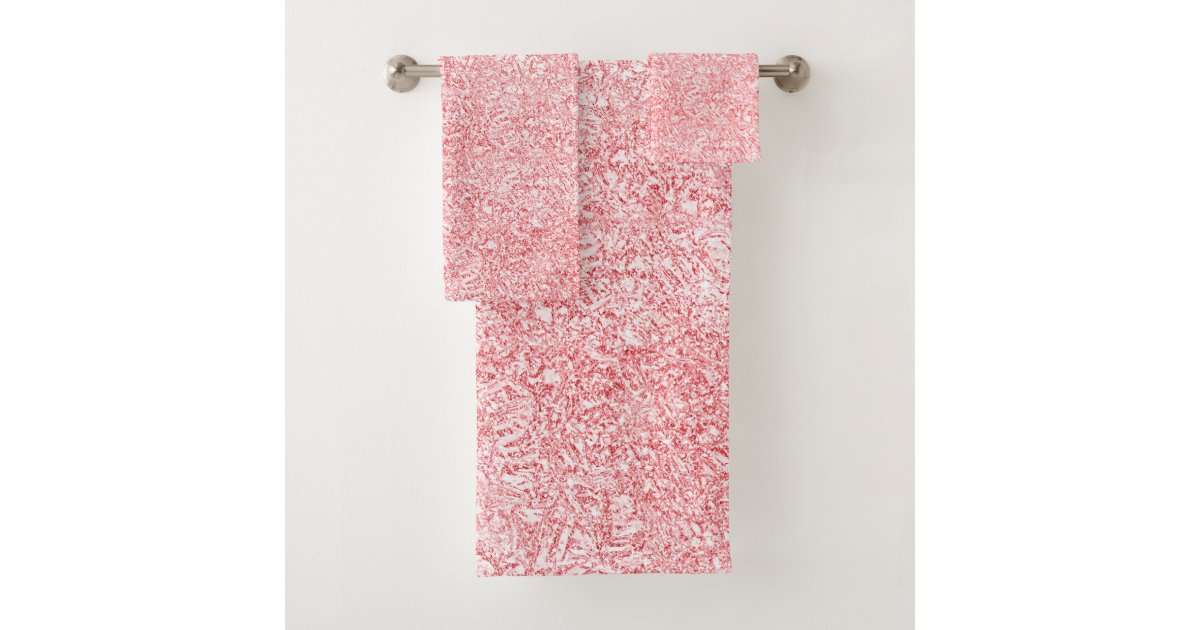 Pretty Pink Bath Towel Set Zazzle