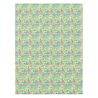 Pretty Pink, Blue, Yellow Primroses Tablecloth