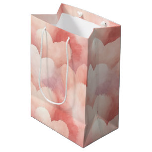 Pretty Pink Blush Hearts Medium Gift Bag