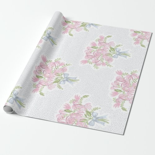 Pretty Pink Bouquet Wrapping Paper