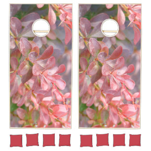 Pretty Pink Branches Cornhole Set