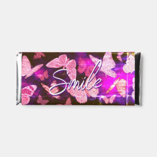 Pretty Pink Butterflies Hershey Bar Favors