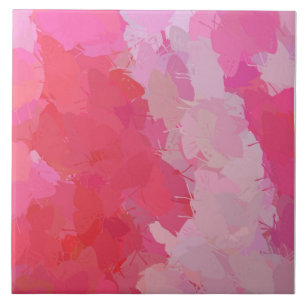 Pretty Pink Butterfly Tile