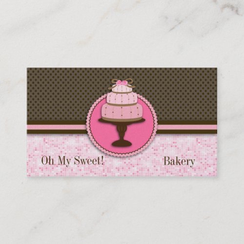 Pretty Pink Cake Bakery : Business Cards