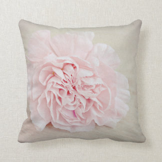 Pretty Pink Carnation by JoMazArt Throw Pillow