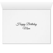 Pretty Pink Carnations Happy Birthday Mom Card (Inside Horizontal (Bottom))