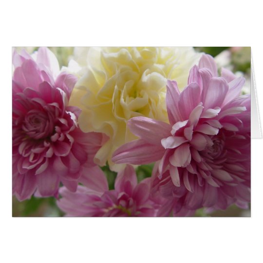 Pretty Pink Carnations Happy Birthday Mom Card Zazzle Com