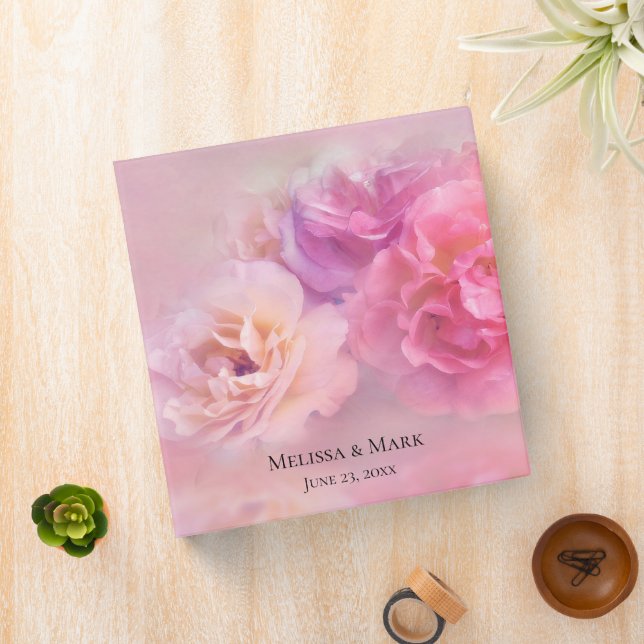 Pretty Pink Carnations Stylish Photograph 3 Ring Binder (In Situ)
