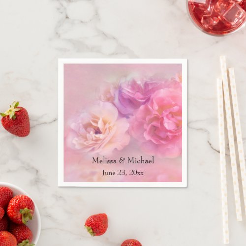  Pretty Pink Carnations Stylish Photography Napkins