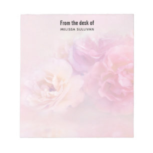 Pretty Pink Carnations Stylish Photography Notepad