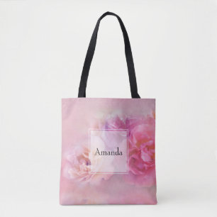 Pretty Pink Carnations Stylish Photography Tote Bag