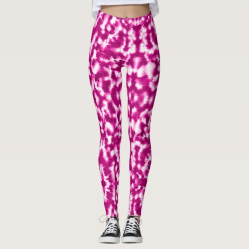 Pretty Pink Cat Fur Element Leggings