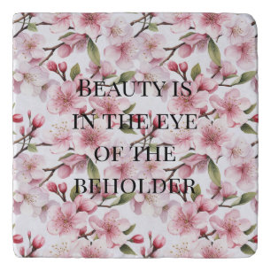 Pretty Pink Cherry Blossom Flowers Trivet