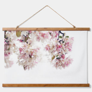 Pretty Pink Cherry Blossom Tree Flower Hanging Tapestry