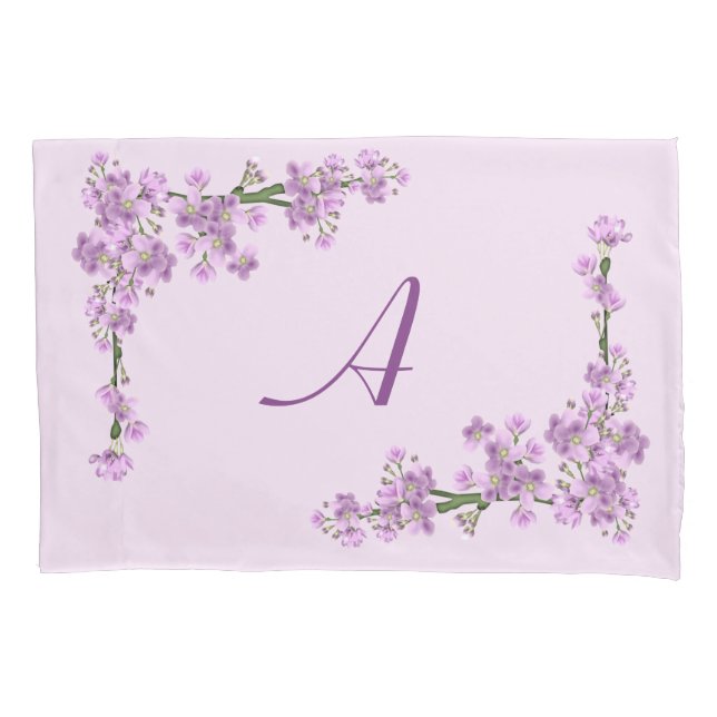 Pretty Pink Cherry Blossoms  Pillow Case (Front)