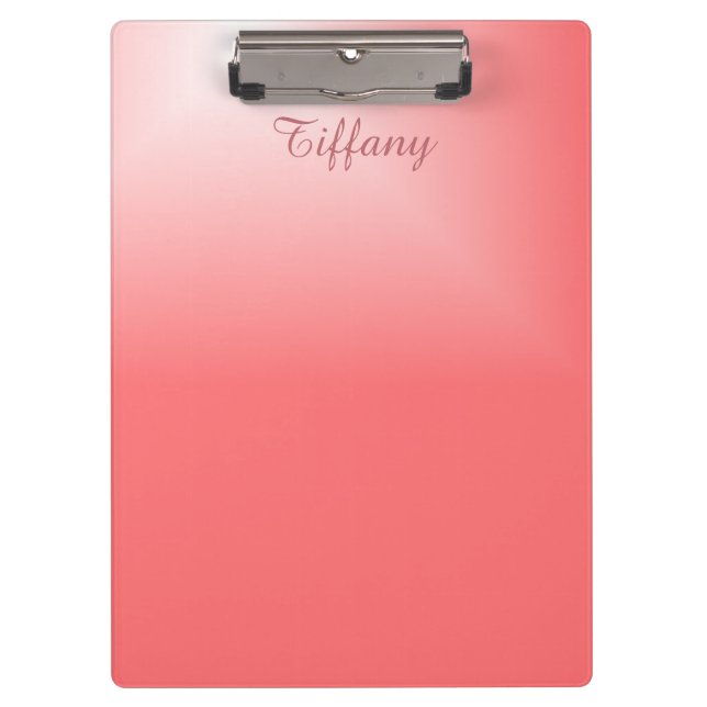 Pretty Pink Chic Clipboard (Front)