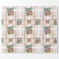 Pretty Pink Christmas Trio Wrapping Paper Sheets