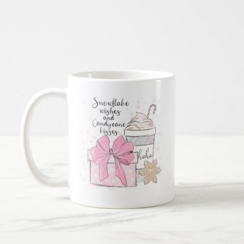 Pretty Pink Christmas Mug