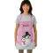 Pretty Pink Christmas Snowman Personalized Kids  