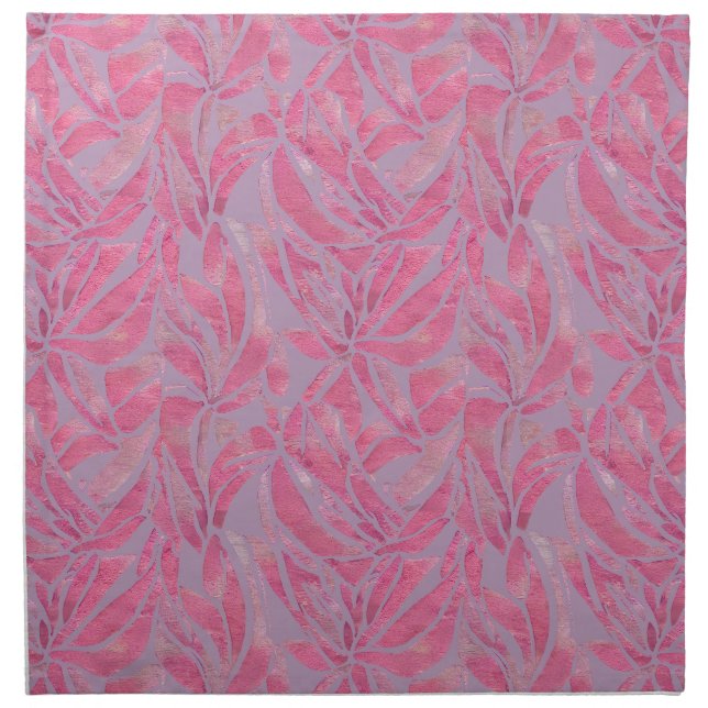 Pretty pink cloth napkin (Front)