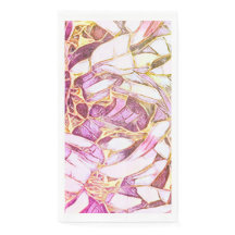 Pretty Pink Colors And Faux Gold Flower