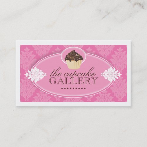 Pretty Pink Cupcake Business Card