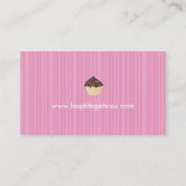 Pretty Pink Cupcake Business Card (Back)