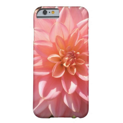 Pretty Pink Dahlia Flower in Summer Barely There iPhone 6 Case