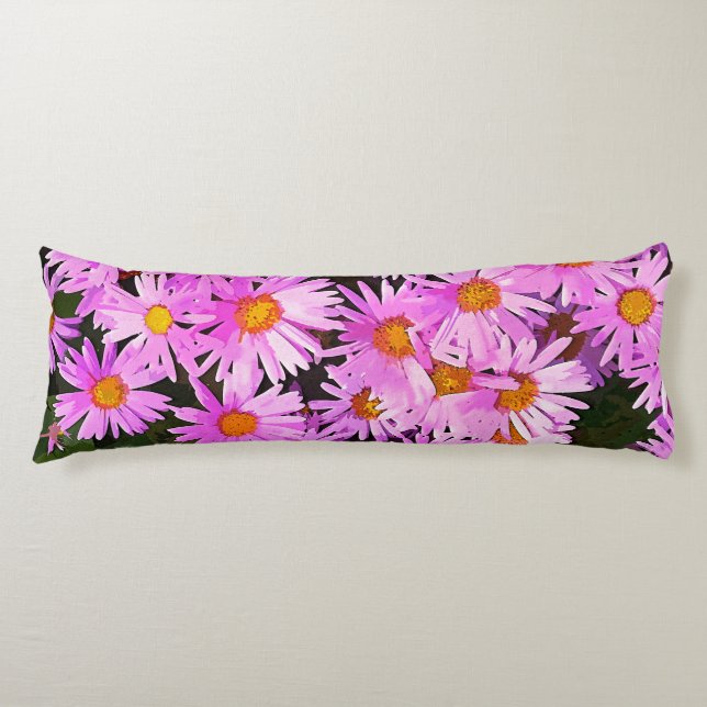 PRETTY PINK DAISIES BODY PILLOW (Front)