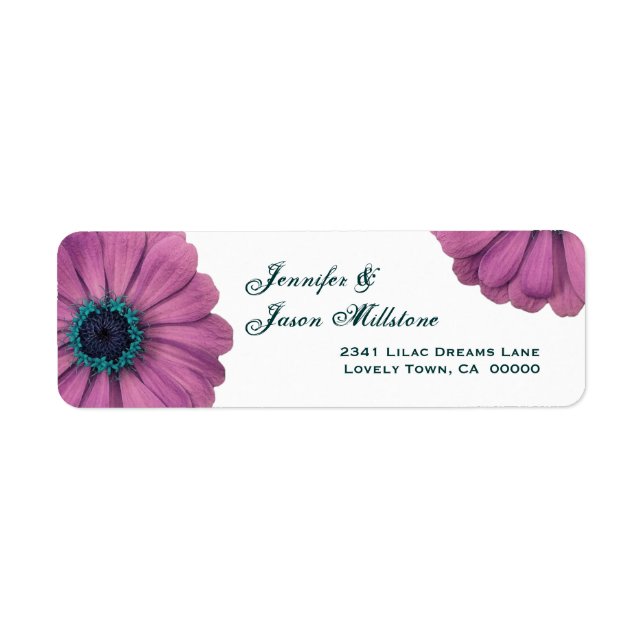 Pretty Pink Daisies Label (Front)