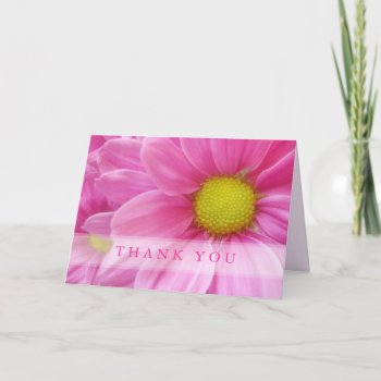 Pretty Pink Daisy - Thank You Card by BluePlanet at Zazzle