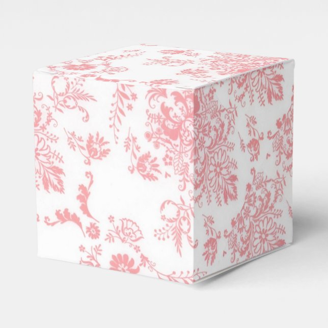 Pretty Pink Damask Design Box (Front Side)