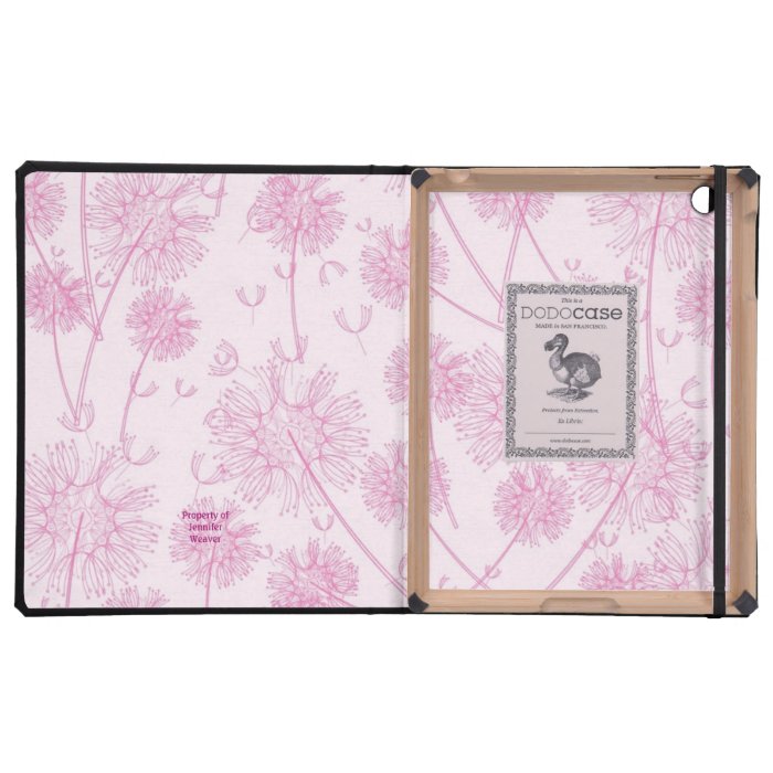 Pretty Pink Dandelion DODO iPad Case