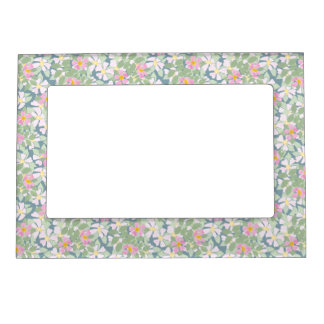 Pretty Pink Dogroses on Deep Blue Picture Frame
