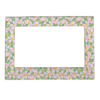 Pretty Pink Dogroses on Sky Blue Picture Frame