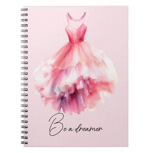 Pretty Pink Dress Dreamer Notebook