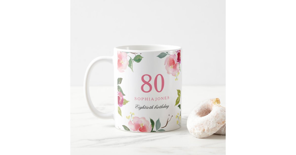 Elegant Floral Happy Mother's Day, Coffee Mug, Zazzle