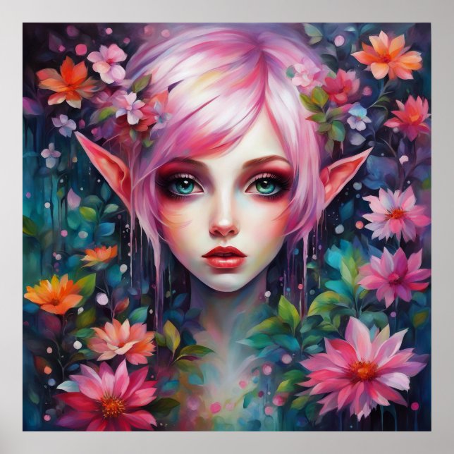 Pretty Pink Elf  Poster (Front)