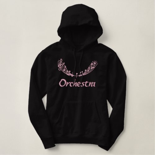 Pretty Pink Embroidery Orchestra Hoodie