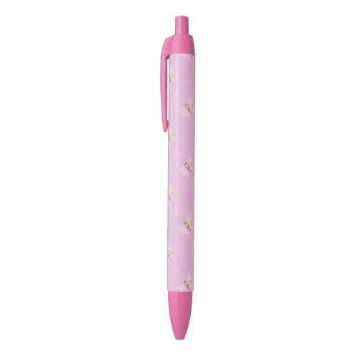 Pretty Pink Fairy Trim Pen Black Ink Black Ink Pen