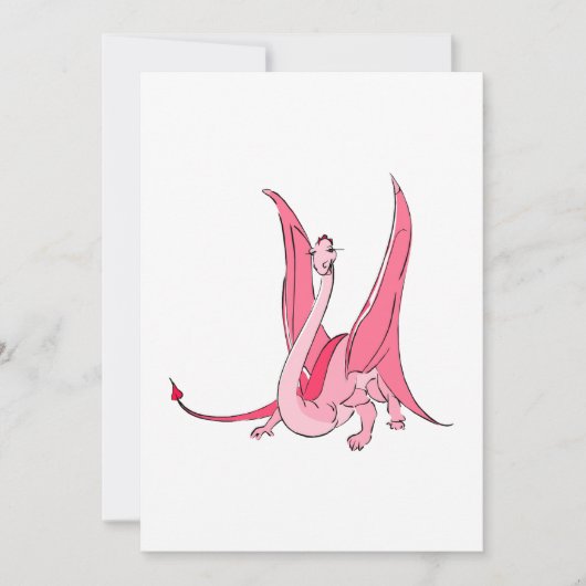 Pretty Pink Fantasy Dragon (Front)