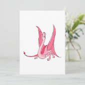 Pretty Pink Fantasy Dragon (Standing Front)