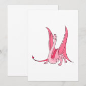 Pretty Pink Fantasy Dragon (Front/Back)