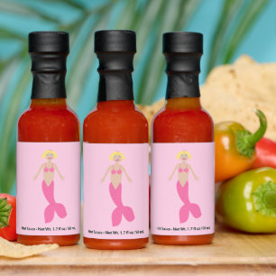 Pretty Pink Fantasy Mermaid Hot Sauces
