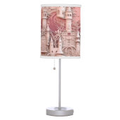 Pretty Pink Fantasy Princess Castle Medieval  Table Lamp (Right)