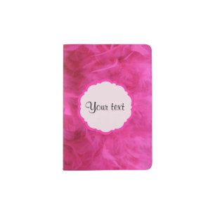 Pretty Pink Feathers Passport Holder